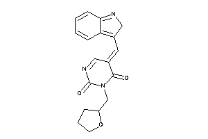 Image of 5-(2H-indol-3-ylmethylene)-3-(tetrahydrofurfuryl)pyrimidine-2,4-quinone