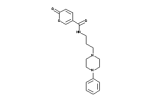 6-keto-N-[3-(4-phenylpiperazino)propyl]pyran-3-carboxamide