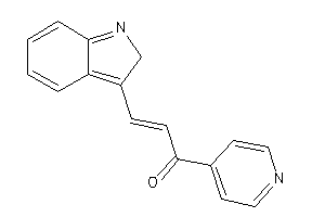 3-(2H-indol-3-yl)-1-(4-pyridyl)prop-2-en-1-one