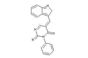 5-(2H-indol-3-ylmethylene)-3-phenyl-2-thioxo-pyrimidin-4-one