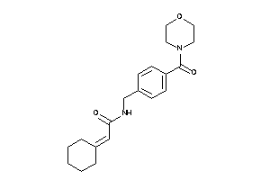 2-cyclohexylidene-N-[4-(morpholine-4-carbonyl)benzyl]acetamide