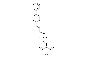 2-glutarimido-N-[3-(4-phenylpiperazino)propyl]ethanesulfonamide