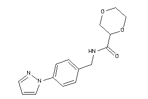 N-(4-pyrazol-1-ylbenzyl)-1,4-dioxane-2-carboxamide