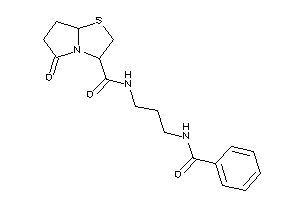 N-(3-benzamidopropyl)-5-keto-3,6,7,7a-tetrahydro-2H-pyrrolo[2,1-b]thiazole-3-carboxamide