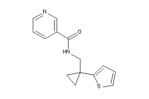 N-[[1-(2-thienyl)cyclopropyl]methyl]nicotinamide