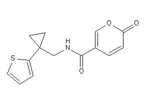 6-keto-N-[[1-(2-thienyl)cyclopropyl]methyl]pyran-3-carboxamide