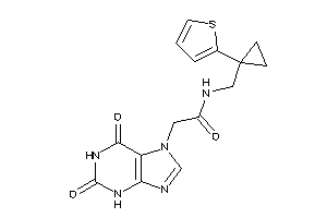 2-(2,6-diketo-3H-purin-7-yl)-N-[[1-(2-thienyl)cyclopropyl]methyl]acetamide