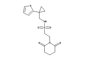 2-glutarimido-N-[[1-(2-thienyl)cyclopropyl]methyl]ethanesulfonamide