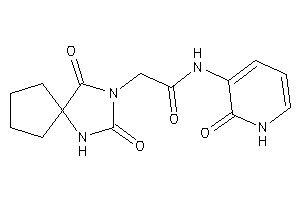 Image of 2-(2,4-diketo-1,3-diazaspiro[4.4]nonan-3-yl)-N-(2-keto-1H-pyridin-3-yl)acetamide