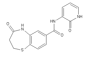 4-keto-N-(2-keto-1H-pyridin-3-yl)-3,5-dihydro-2H-1,5-benzothiazepine-7-carboxamide