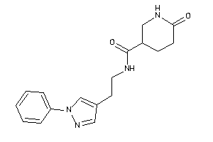 6-keto-N-[2-(1-phenylpyrazol-4-yl)ethyl]nipecotamide