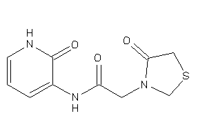 N-(2-keto-1H-pyridin-3-yl)-2-(4-ketothiazolidin-3-yl)acetamide