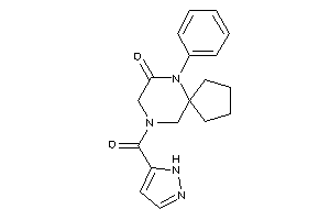 10-phenyl-7-(1H-pyrazole-5-carbonyl)-7,10-diazaspiro[4.5]decan-9-one
