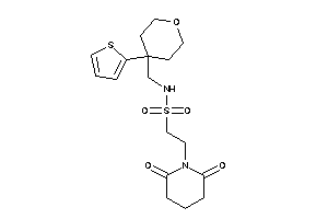 2-glutarimido-N-[[4-(2-thienyl)tetrahydropyran-4-yl]methyl]ethanesulfonamide