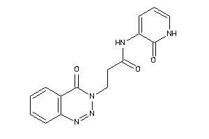 3-(4-keto-1,2,3-benzotriazin-3-yl)-N-(2-keto-1H-pyridin-3-yl)propionamide