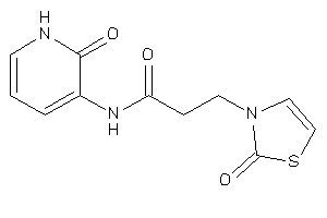 N-(2-keto-1H-pyridin-3-yl)-3-(2-keto-4-thiazolin-3-yl)propionamide