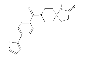 8-[4-(2-furyl)benzoyl]-4,8-diazaspiro[4.5]decan-3-one