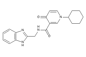 N-(1H-benzimidazol-2-ylmethyl)-1-cyclohexyl-4-keto-nicotinamide