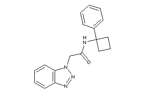 2-(benzotriazol-1-yl)-N-(1-phenylcyclobutyl)acetamide