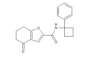 4-keto-N-(1-phenylcyclobutyl)-6,7-dihydro-5H-benzofuran-2-carboxamide