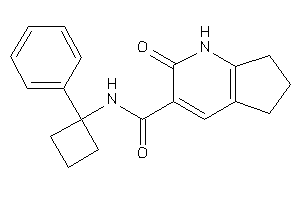 Image of 2-keto-N-(1-phenylcyclobutyl)-1,5,6,7-tetrahydro-1-pyrindine-3-carboxamide
