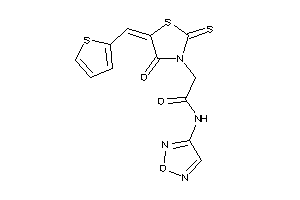 N-furazan-3-yl-2-[4-keto-5-(2-thenylidene)-2-thioxo-thiazolidin-3-yl]acetamide