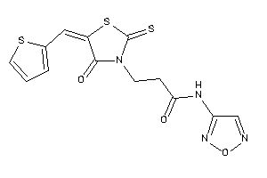 N-furazan-3-yl-3-[4-keto-5-(2-thenylidene)-2-thioxo-thiazolidin-3-yl]propionamide