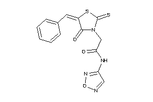 2-(5-benzal-4-keto-2-thioxo-thiazolidin-3-yl)-N-furazan-3-yl-acetamide