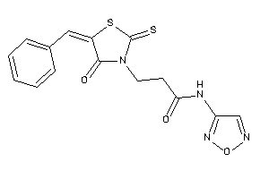 3-(5-benzal-4-keto-2-thioxo-thiazolidin-3-yl)-N-furazan-3-yl-propionamide