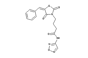 4-(5-benzal-4-keto-2-thioxo-thiazolidin-3-yl)-N-furazan-3-yl-butyramide