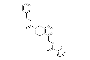 N-[[7-(2-phenoxyacetyl)-6,8-dihydro-5H-2,7-naphthyridin-4-yl]methyl]-1H-pyrazole-5-carboxamide