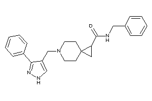 N-benzyl-6-[(3-phenyl-1H-pyrazol-4-yl)methyl]-6-azaspiro[2.5]octane-2-carboxamide