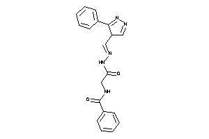 N-[2-keto-2-[N'-[(3-phenyl-4H-pyrazol-4-yl)methylene]hydrazino]ethyl]benzamide