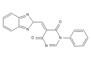 5-(2H-benzimidazol-2-ylmethylene)-1-phenyl-pyrimidine-4,6-quinone