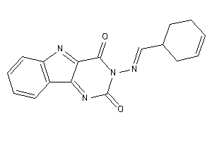 Image of 3-(cyclohex-3-en-1-ylmethyleneamino)pyrimido[5,4-b]indole-2,4-quinone