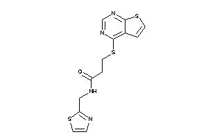 N-(thiazol-2-ylmethyl)-3-(thieno[2,3-d]pyrimidin-4-ylthio)propionamide