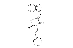 3-(2-cyclohexen-1-ylethyl)-5-(2H-indol-3-ylmethylene)pyrimidine-2,4-quinone