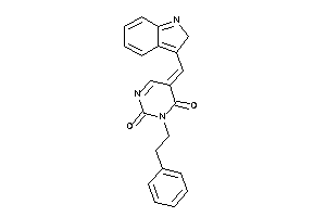 Image of 5-(2H-indol-3-ylmethylene)-3-phenethyl-pyrimidine-2,4-quinone
