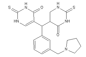 Image of 5-[(4-keto-2-thioxo-hexahydropyrimidin-5-yl)-[3-(pyrrolidinomethyl)phenyl]methyl]-2-thioxo-1H-pyrimidin-4-one