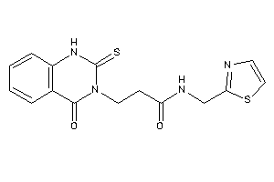 3-(4-keto-2-thioxo-1H-quinazolin-3-yl)-N-(thiazol-2-ylmethyl)propionamide