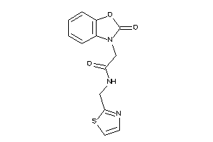 2-(2-keto-1,3-benzoxazol-3-yl)-N-(thiazol-2-ylmethyl)acetamide