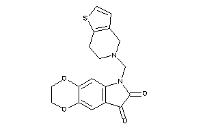 6-(6,7-dihydro-4H-thieno[3,2-c]pyridin-5-ylmethyl)-2,3-dihydro-[1,4]dioxino[2,3-f]indole-7,8-quinone