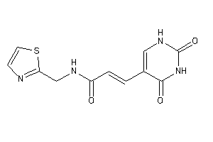 3-(2,4-diketo-1H-pyrimidin-5-yl)-N-(thiazol-2-ylmethyl)acrylamide