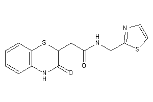 2-(3-keto-4H-1,4-benzothiazin-2-yl)-N-(thiazol-2-ylmethyl)acetamide