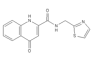 4-keto-N-(thiazol-2-ylmethyl)-1H-quinoline-2-carboxamide