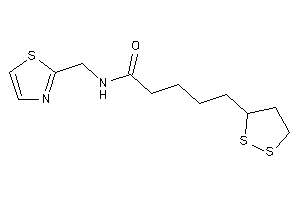 Image of 5-(dithiolan-3-yl)-N-(thiazol-2-ylmethyl)valeramide