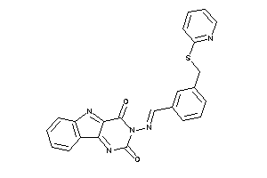 3-[[3-[(2-pyridylthio)methyl]benzylidene]amino]pyrimido[5,4-b]indole-2,4-quinone