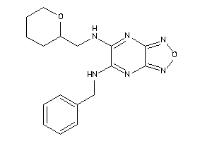 Image of Benzyl-[6-(tetrahydropyran-2-ylmethylamino)furazano[3,4-b]pyrazin-5-yl]amine