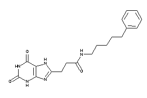 3-(2,6-diketo-3,7-dihydropurin-8-yl)-N-(5-phenylpentyl)propionamide