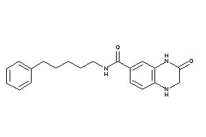 3-keto-N-(5-phenylpentyl)-2,4-dihydro-1H-quinoxaline-6-carboxamide